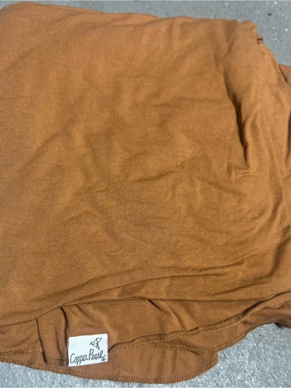 Copper Pearl Rust swaddle blanket - soft fabric